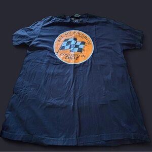 Graphic T-Shirt with Orange Racing Badge